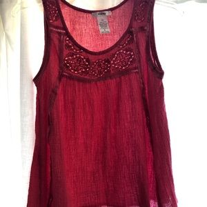 Pink top with embellishments